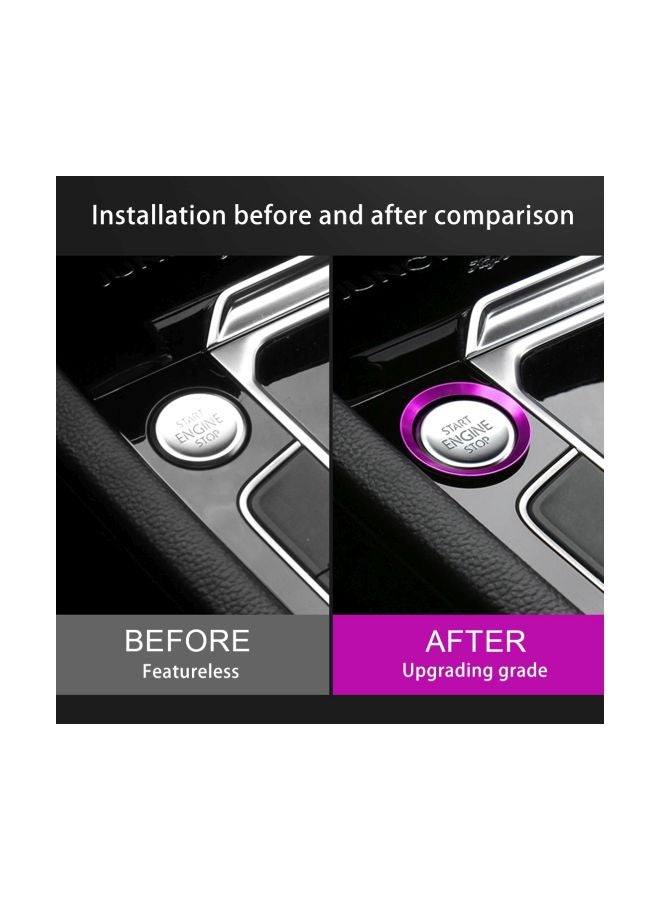 Generic Aluminum Alloy Car Engine Start Key Sticker For Volkswagen  - Image 5
