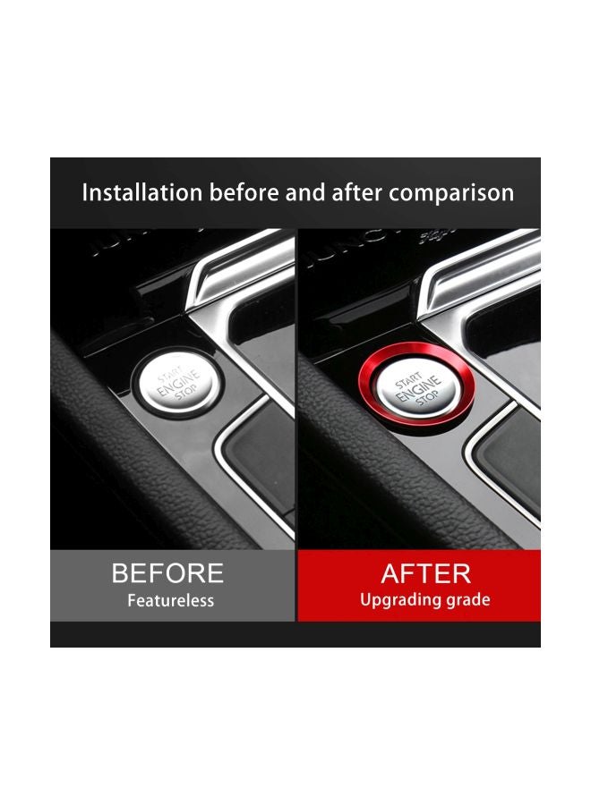 Generic Aluminum Alloy Car Engine Start Key Sticker For Volkswagen  - Image 5