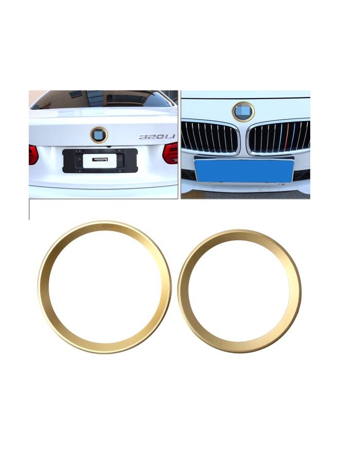 Generic Pack Of 2 Zinc Alloy Hood Emblem Ring Sticker For BMW 3 Series  - Image 3