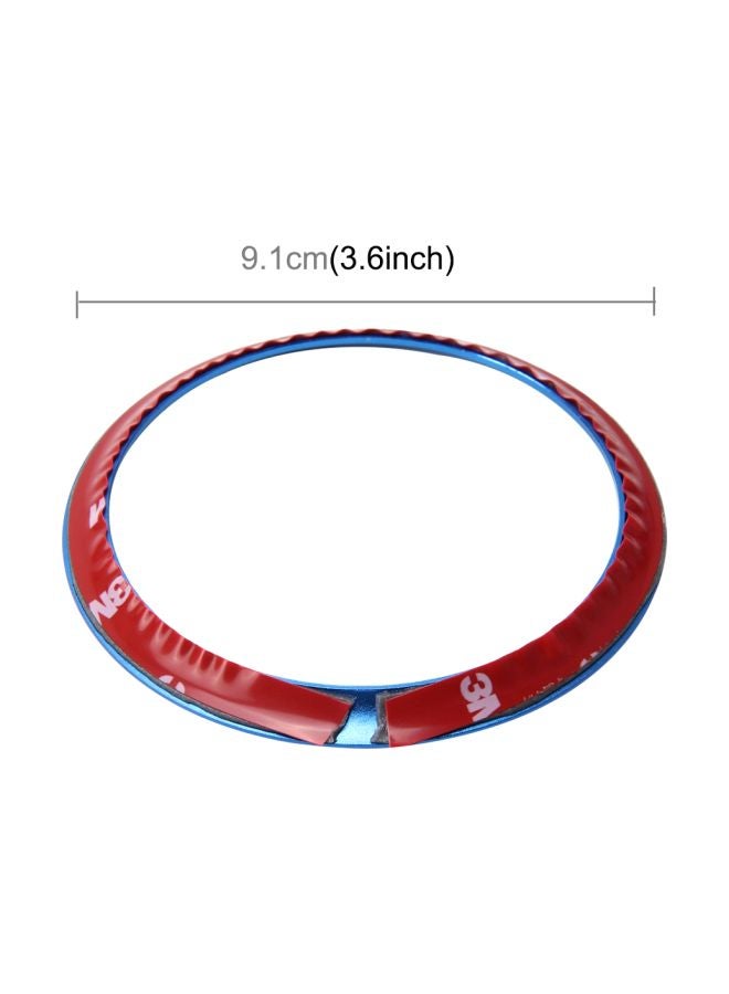 Generic Pack Of 2 Hood Emblem Ring Sticker For BMW 5 Series  - Image 3