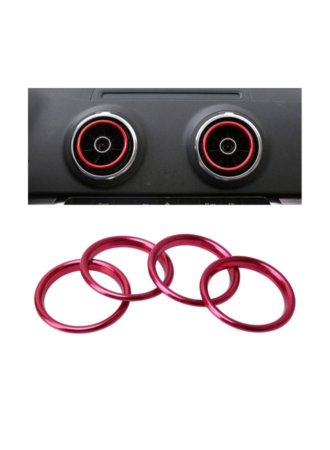 Pack Of 4 Car Dashboard Decorative Ring Sticker For Audi A3 - Image 4
