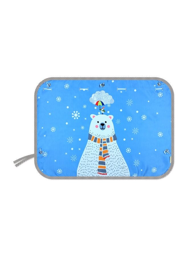 Generic Snow Bear Printed window Sun Shade Cover  - Image 1