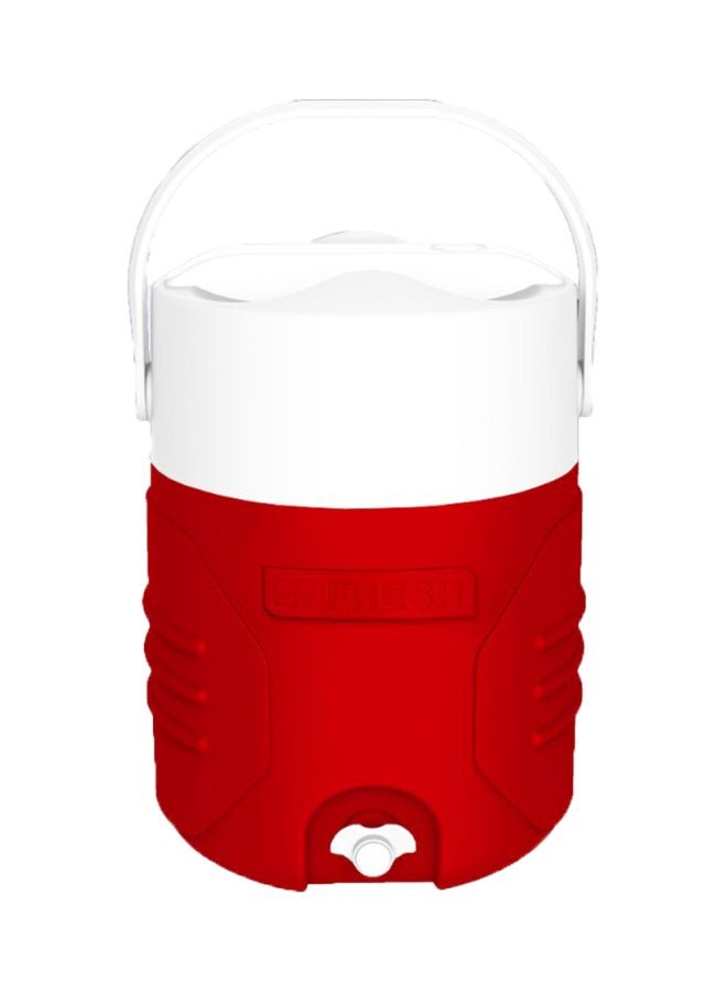 Fresh Beverage Cooler With Handle Red/White - Image 1