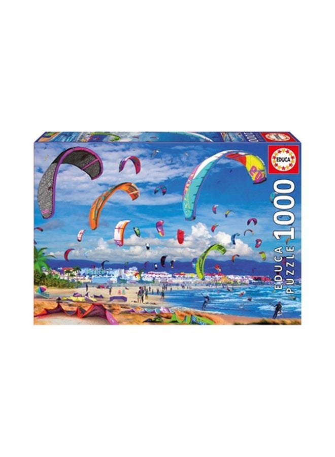 ايديوسا مجموعة ألعاب بازل أرضية بتصميم الطائرات الورقية في البحر من 1000 قطعة طراز 17693