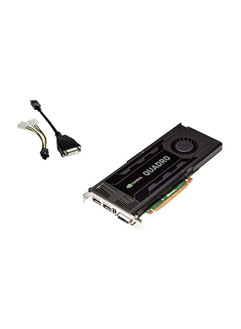 بطاقة رسومات كوادرو K4000 GDDR5 PCI-E أسود