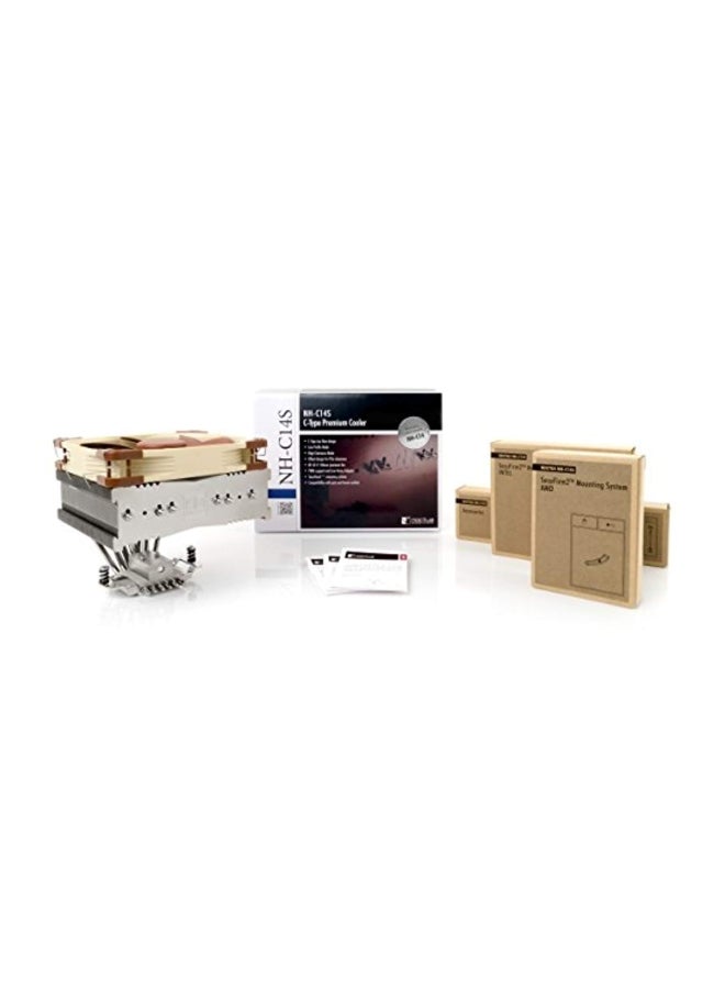 Set Of CPU Cooler And NF-A14 PWM Brown