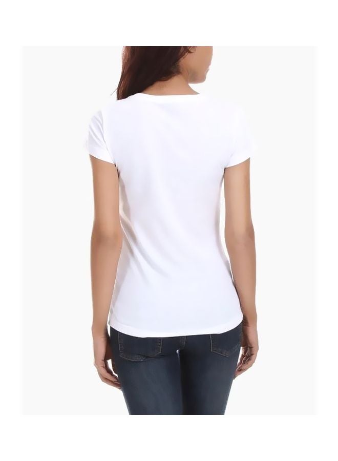 T Shirt Factory Soad Hosny Printed T-shirt White/Black/Pink  - Image 2