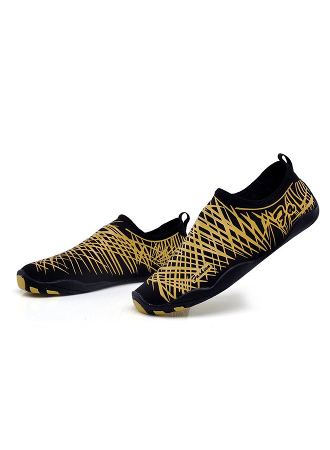Non-Slip Waterproof Slip Ons Yellow  - Image 2