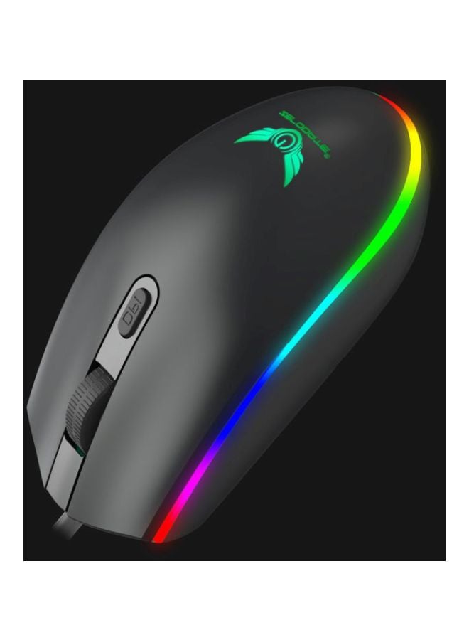Ajazz Wired Optical Gaming Mouse Black/Yellow/Green  - Image 3