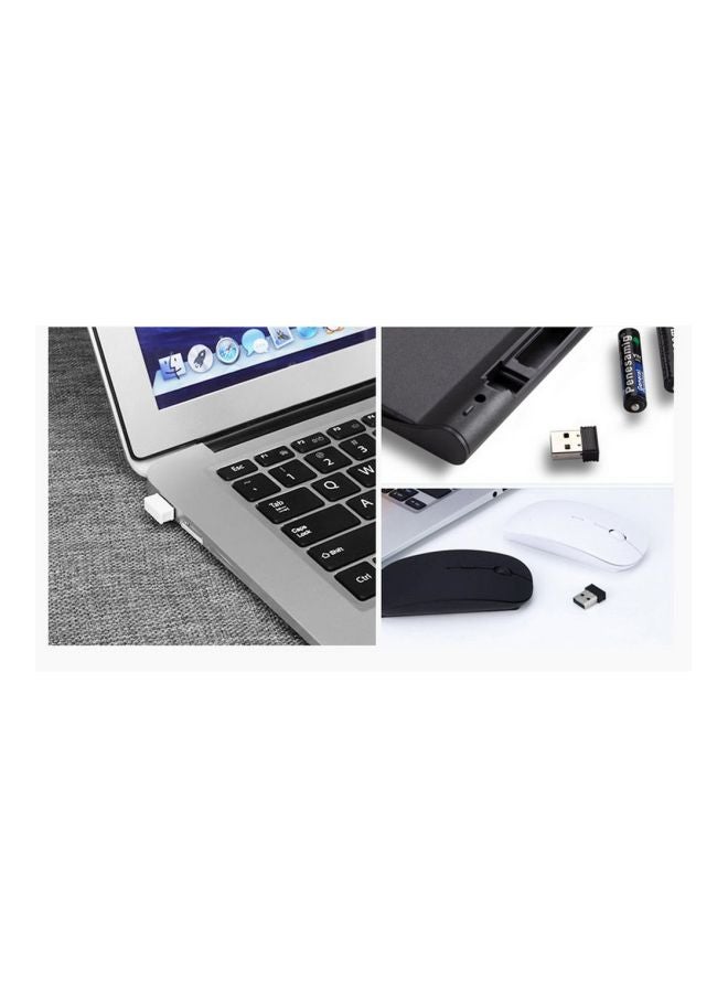 K119 Ultra-Slim USB Mini Wireless Keyboard And Mouse Set Black  - Image 2
