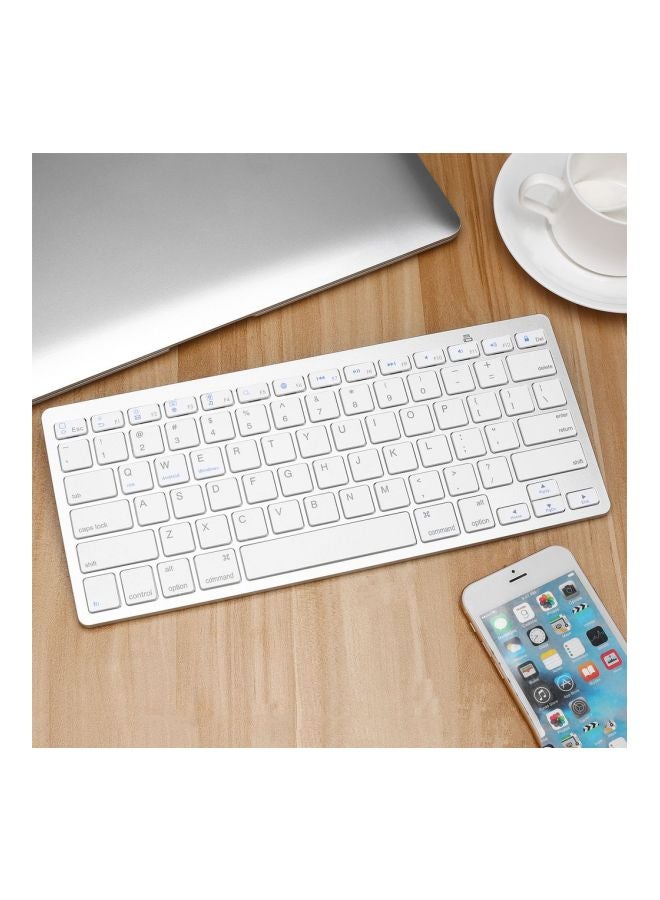 Ultra-Slim Wireless Keyboard For Apple iPad Mini/Mac mini White  - Image 2