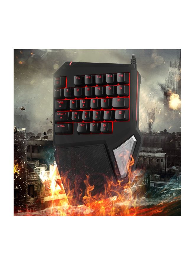 DELUX - T9 PRO Wired Single Hand Gaming Keyboard - Image 1