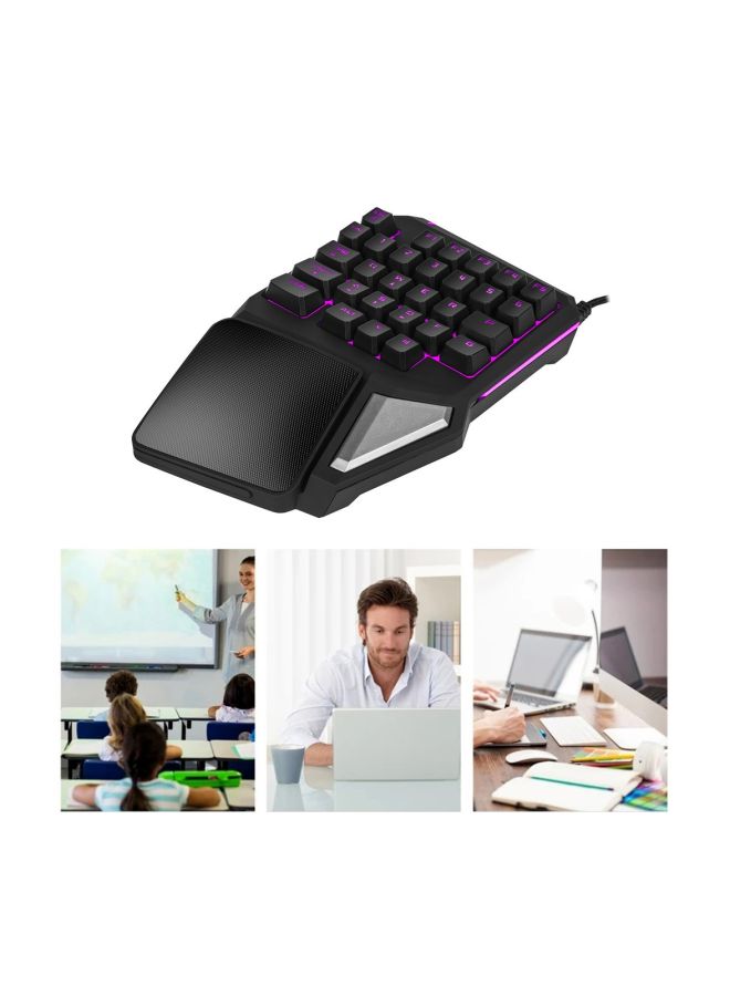 DELUX - T9 PRO Wired Single Hand Gaming Keyboard - Image 1