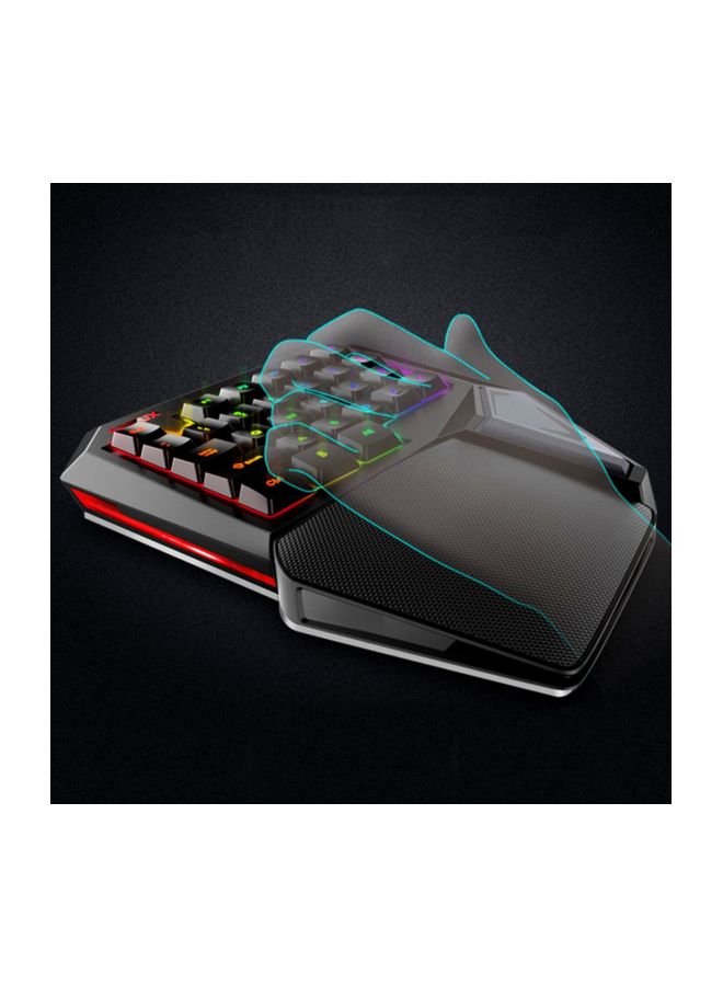 DELUX - T9 PRO Wired Single Hand Gaming Keyboard - Image 1