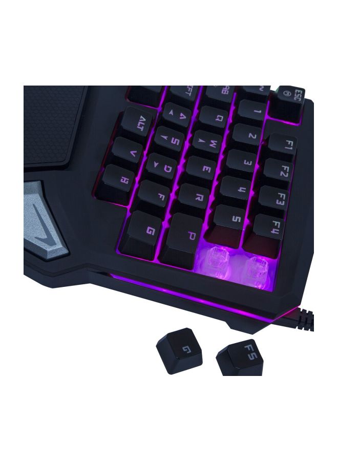 DELUX - T9 PRO Wired Single Hand Gaming Keyboard - Image 1