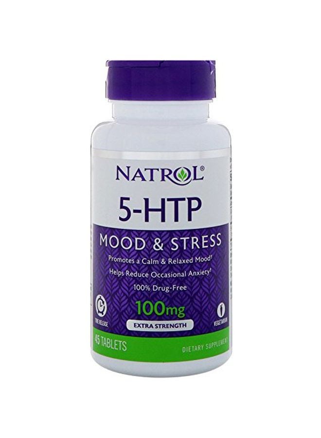 مكمل غذائي 5-HTP للحالات المزاجية والتوتر بتركيز 100 ملليجرام - 45 قرص