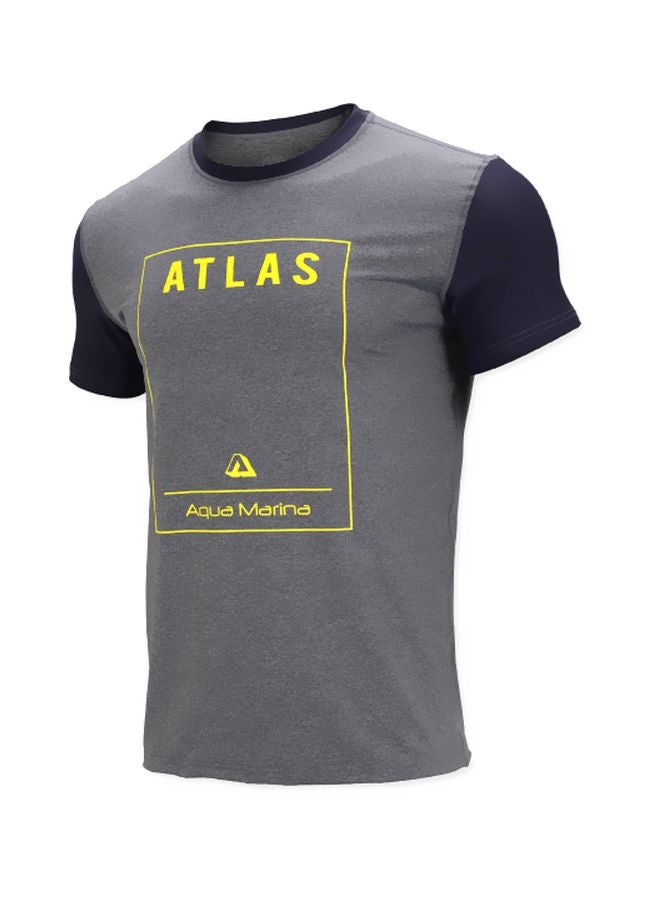 AQUA MARINA - ATLAS -Men's Rashguard SS (Grey)- XXL - Image 1