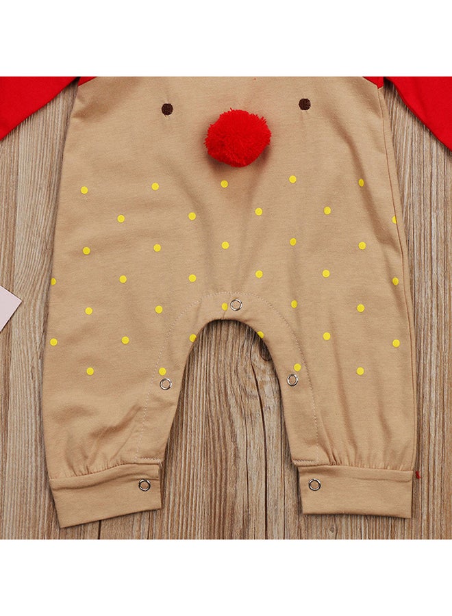 Generic - Cartoon Print Jumpsuit With Hat Multicolour - Image 1