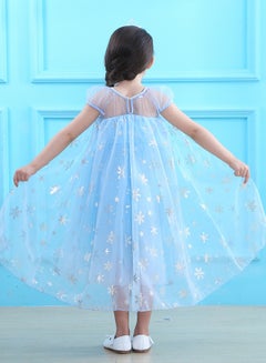 Generic Frozen Princess Sequinsed Dress Blue  - Image 2