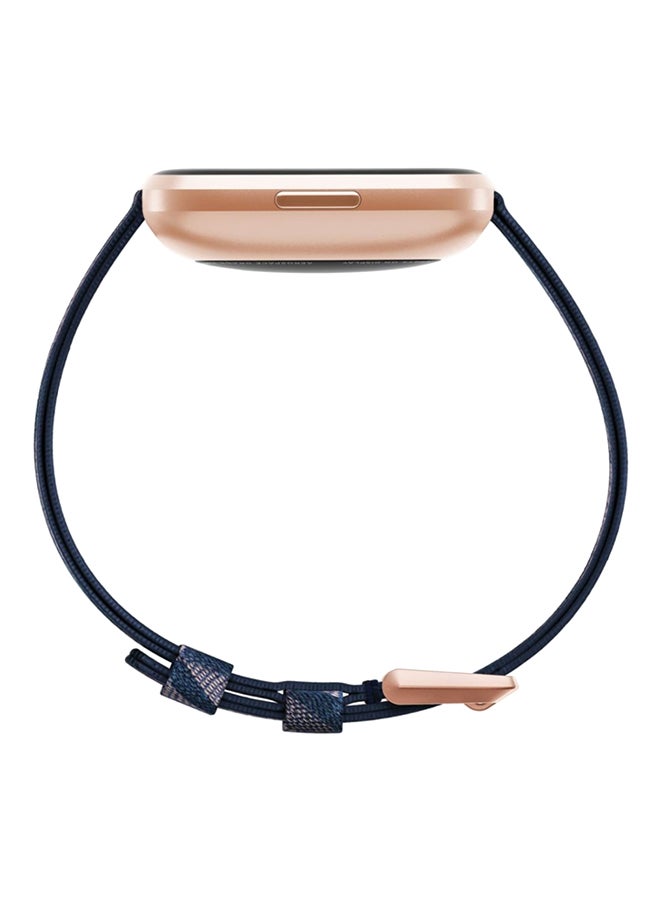 Fitbit - Versa 2 Special Edition (NFC) Smartwatch Navy/Pink Aluminum - Image 1