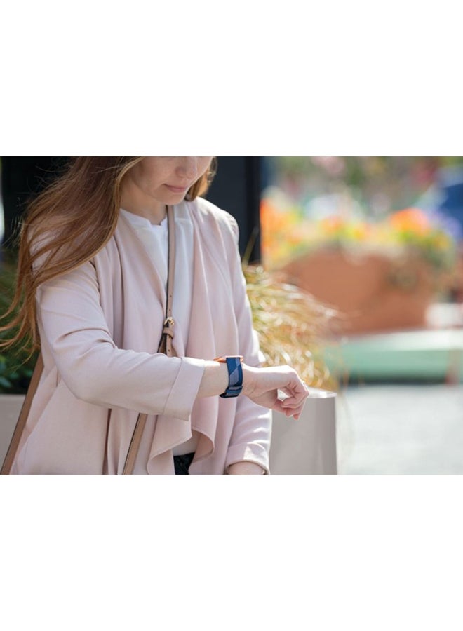 Fitbit - Versa 2 Special Edition (NFC) Smartwatch Navy/Pink Aluminum - Image 1
