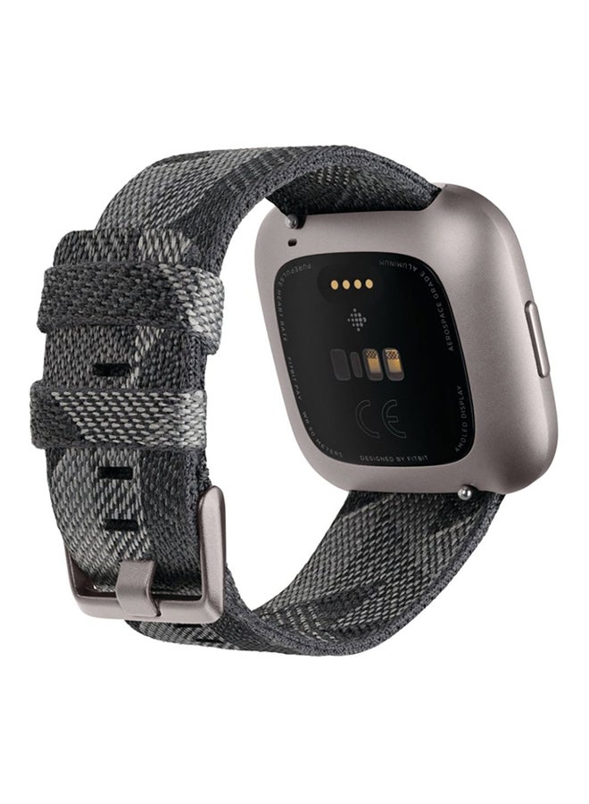 Fitbit - Versa 2 Special Edition (NFC) Smartwatch Smoke Woven/Mist Grey Aluminum - Image 1