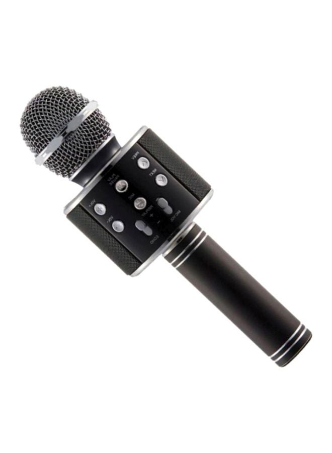 Generic Wireless Microphone And Speaker WS-858 Black/Silver 