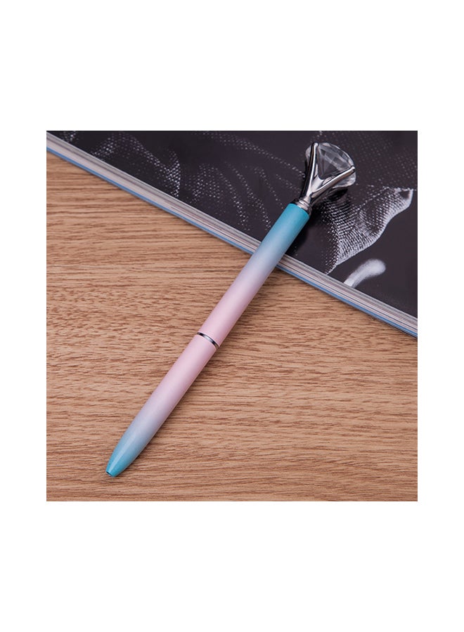3-Piece Crystal Large Diamond Ballpoint Pen Set Multicolour