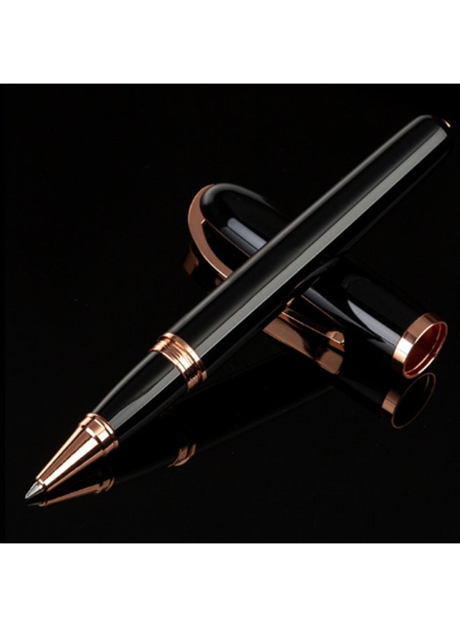 Generic 2-Piece Roll Ball Pen Ballpoint Pen Set Black 