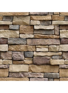 Generic Brick Pattern Glue Wallpaper Multicolour 45 x 100centimeter  - Image 2