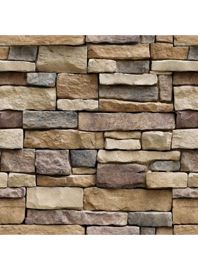 ورق حائط يلتصق بالغراء بتصميم نقشة الطوب متعدد الألوان 45 x 100Ø³Ù†ØªÙŠÙ…ØªØ± - Image 2