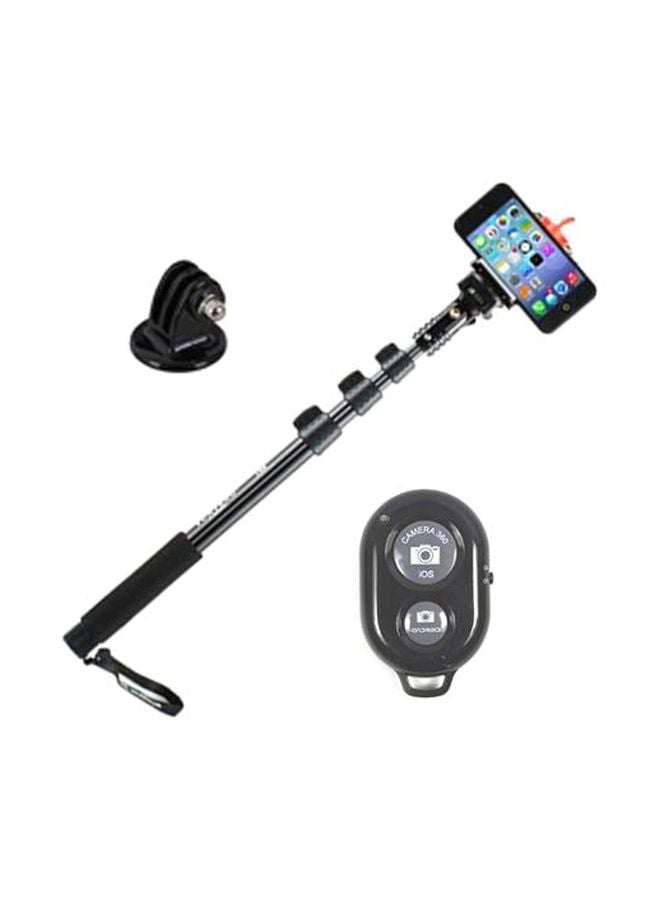 Bluetooth Expendable Selfi Stick With Tripod Stand Black