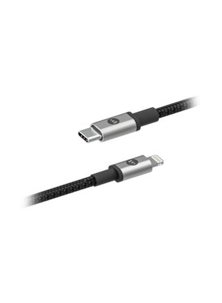 Braided USB C To Lightning Data Sync Charging Cable Black - v1569414445/N30216246A_1