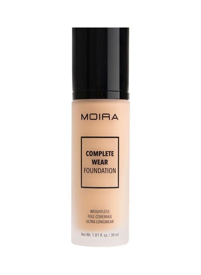 moira Complete Wear Foundation 250 Natural Buff  - Image 2