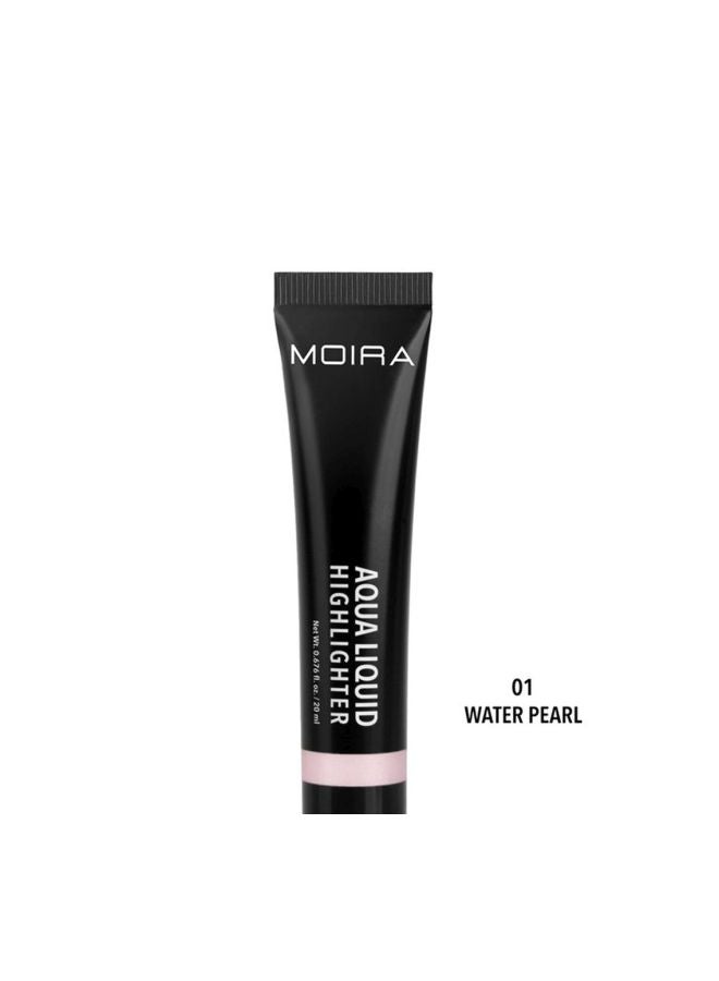 moira Aqua Liquid Highlighter 001 Water Pearl  - Image 2