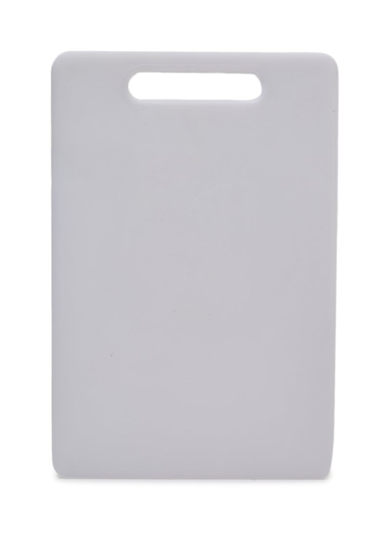 Thick Plastic Non-Slip Cutting Board With Sharpening Stone Meat Vegetable Fruit Chopping Board White 30cm - Image 1