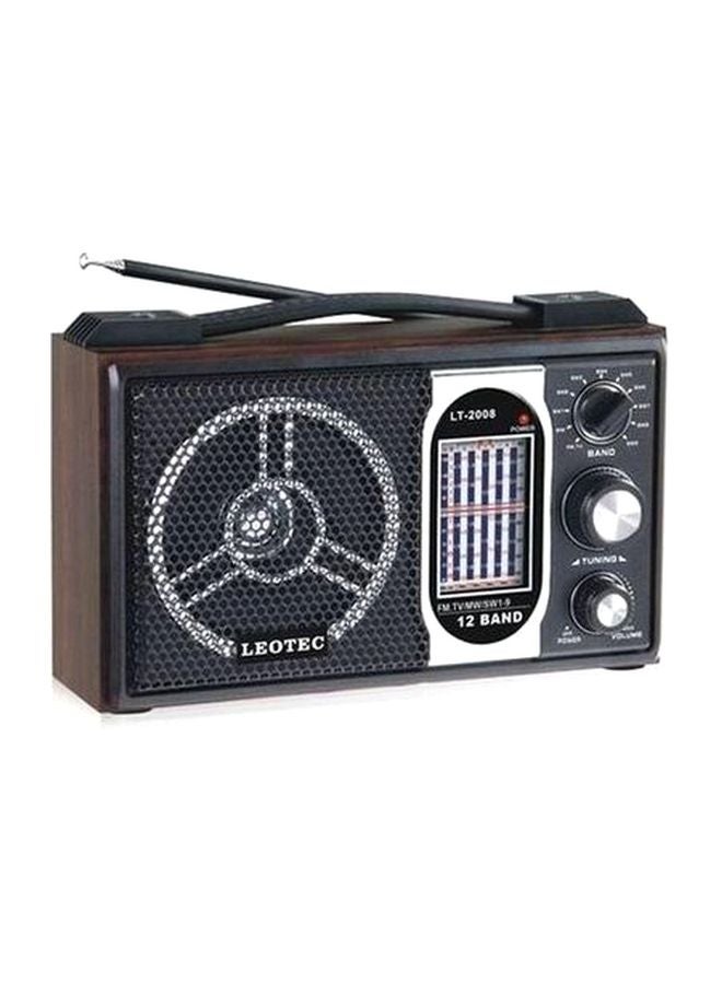 Leotec - 4 Waves Electric Radio LeoTec 2008 Radio Black - Image 1