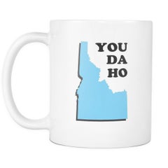 You Da Ho Idaho Printed Coffee Mug White/Black/Blue
