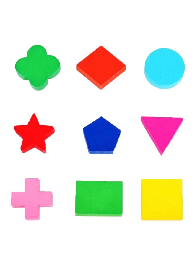 LW 9-Piece Wooden Geometry Toys Set 8ZN4JN4R  - Image 1