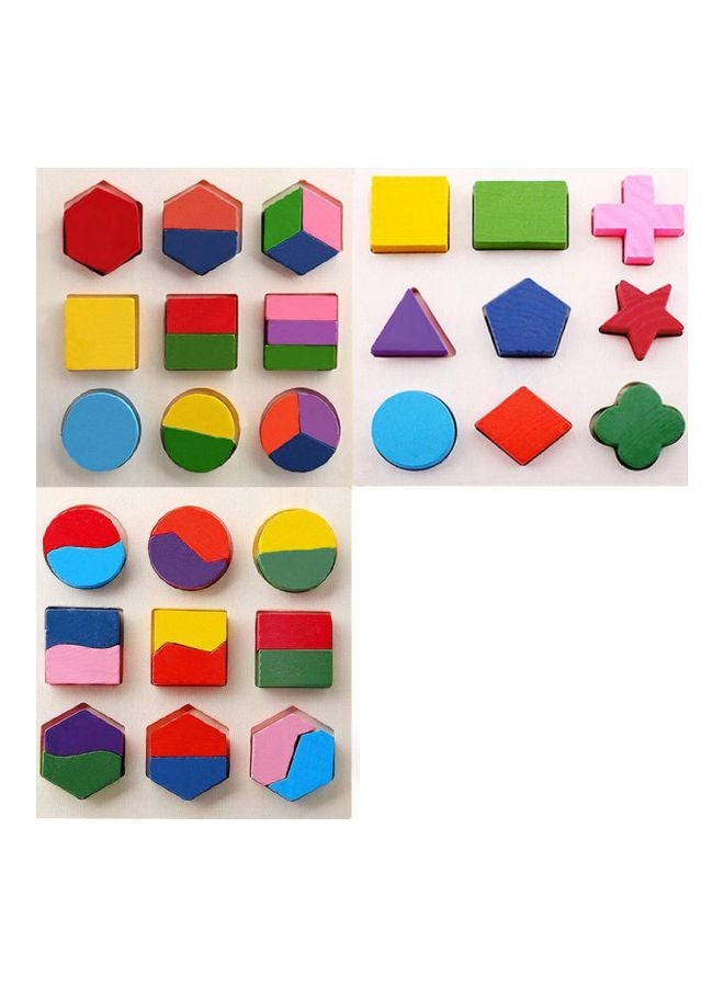 LW 3-Piece Geometry Block Early Learning Toy 4B08RD8P - Image 1
