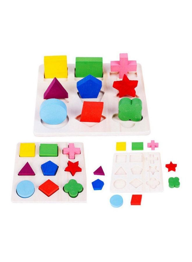 LW 3-Piece Geometry Block Early Learning Toy 4B08RD8P - Image 2