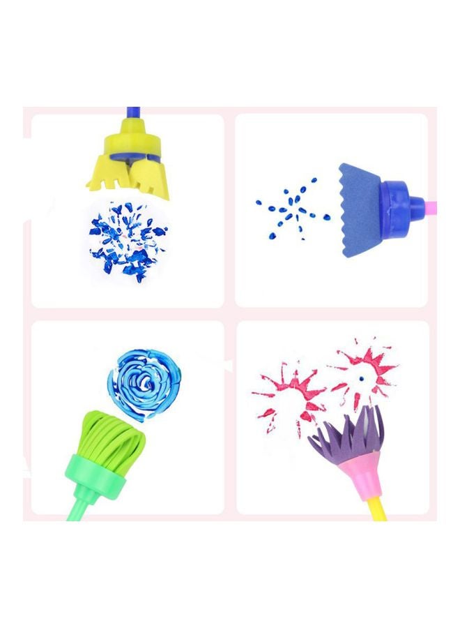 LW 42-Piece Sponge Painting Brushes Kit X0LJ0JV2 Multicolour - Image 2