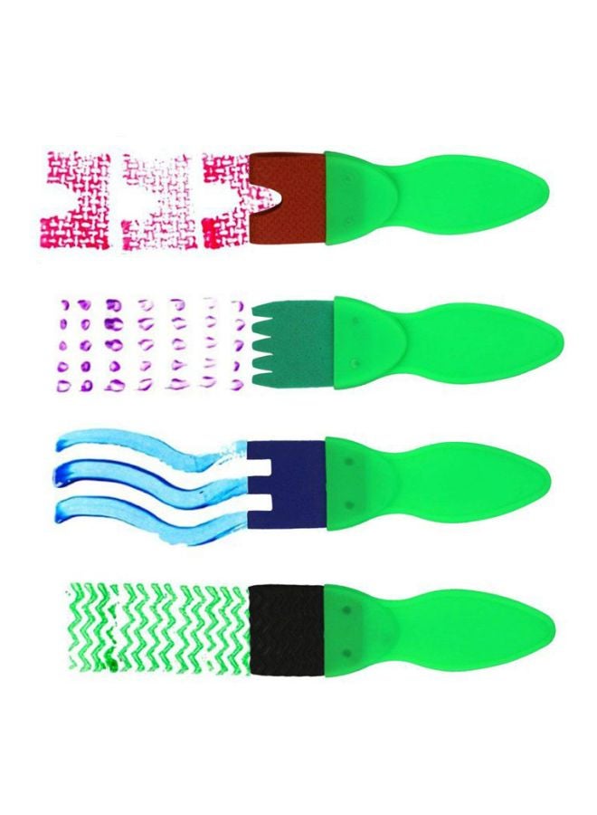 LW 42-Piece Sponge Painting Brushes Kit X0LJ0JV2 Multicolour - Image 3