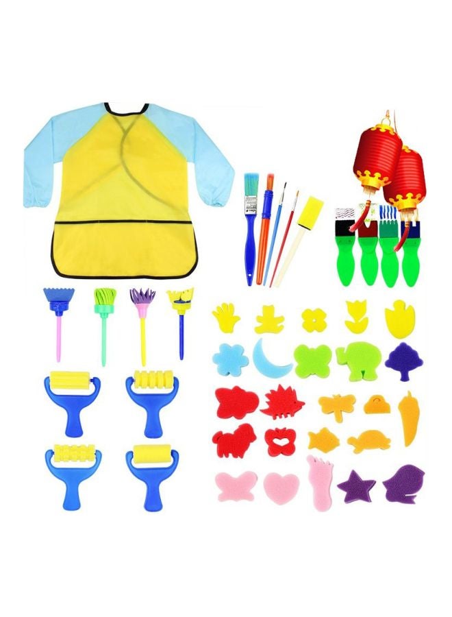LW 42-Piece Sponge Painting Brushes Kit X0LJ0JV2 Multicolour - Image 1