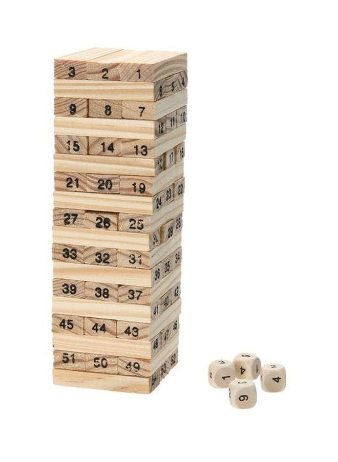 Lucky Wooden Tower Building Block Set 3+ Years  - Image 1