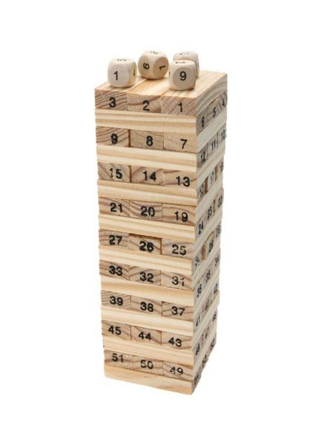 Lucky Wooden Tower Building Block Set 3+ Years  - Image 2