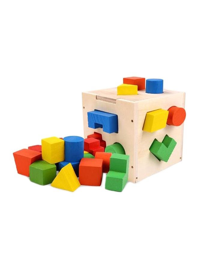 Wooden Toys - Intelligence Shape Sorting Box Puzzle - Image 1