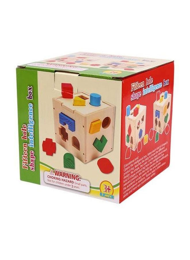 Wooden Toys - Intelligence Shape Sorting Box Puzzle - Image 1