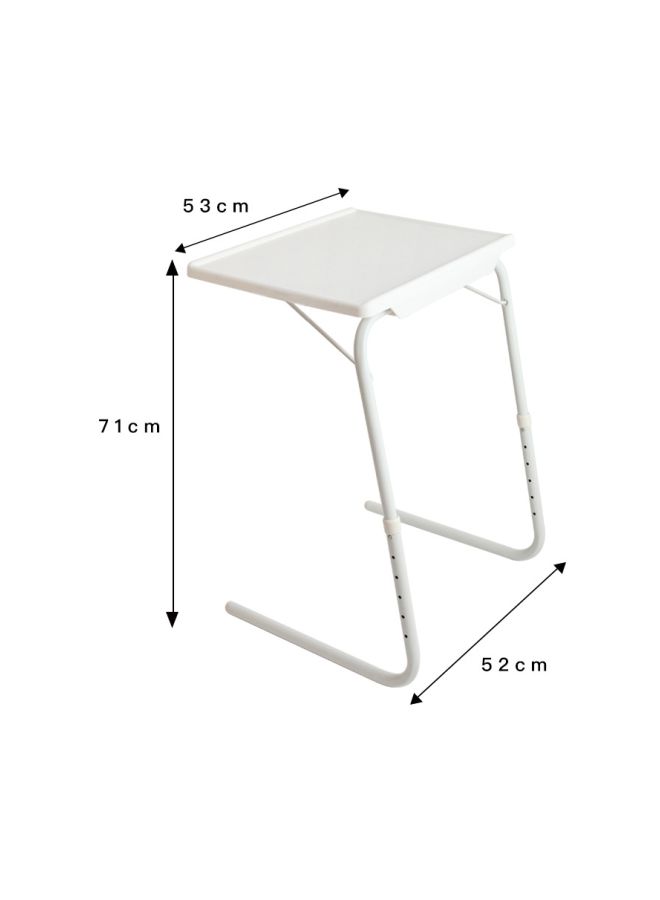 Multi-Purpose Laptop Table White 71x52x53cm - Image 2