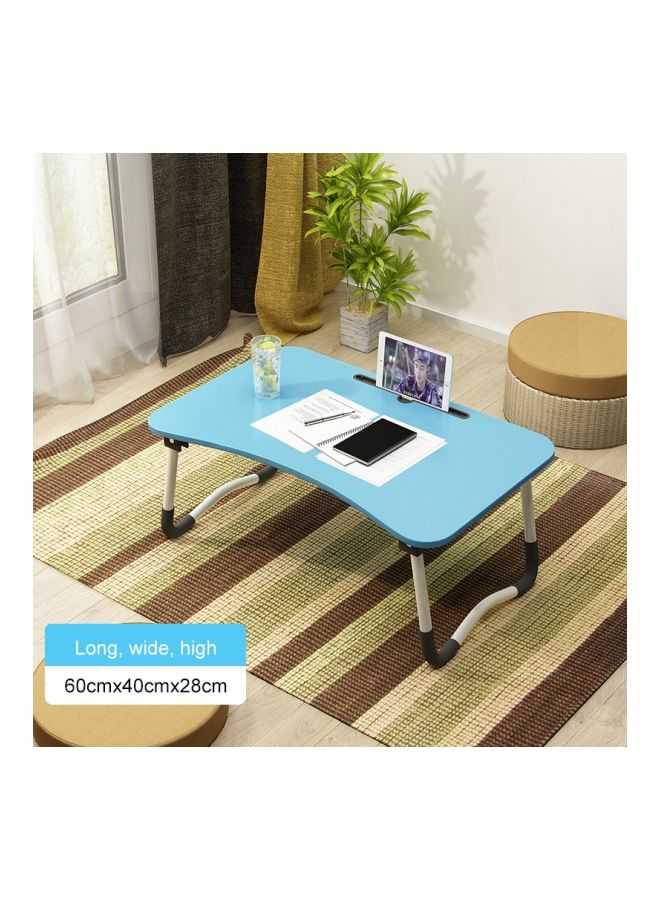 W-leg Type Foldable Lap Desk With Mat And Card Slot Blue/White/Black - Image 2